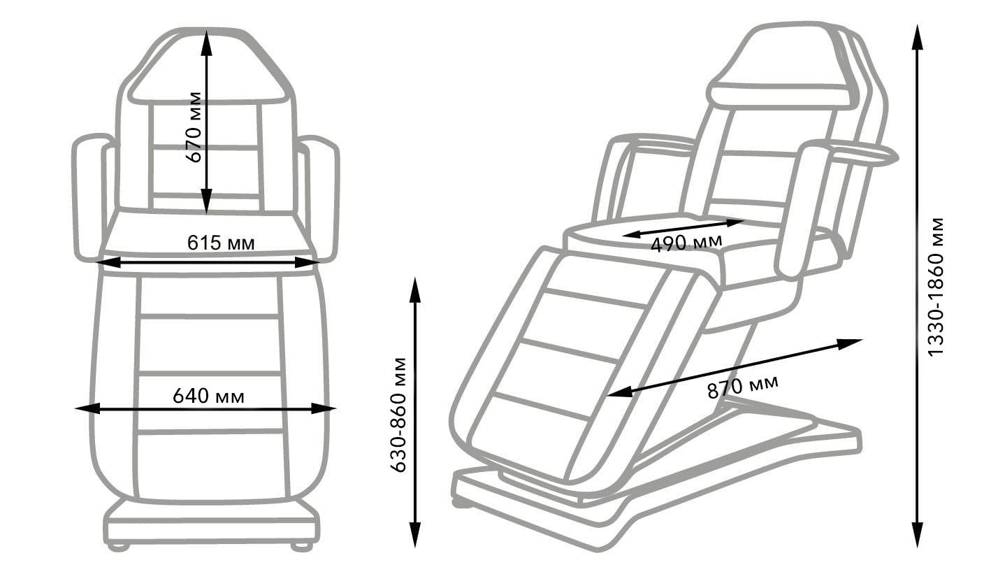 Косметологическое кресло "МД-836-3"