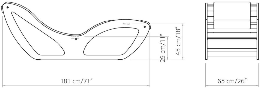 Шезлонг «CHAISE LONGUE»