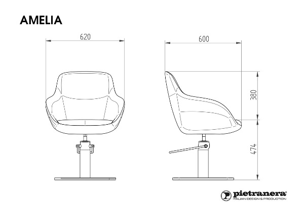 Кресло парикмахерское "AMELIA" — изображение 3