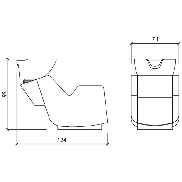 Мойка парикмахерская "ULTRAWASH BASIC" фото 05