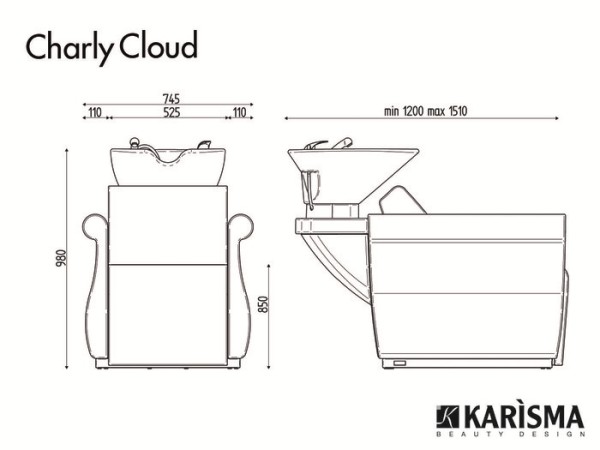 Мойка парикмахерская «CHARLY CLOUD JET MASSAGE»