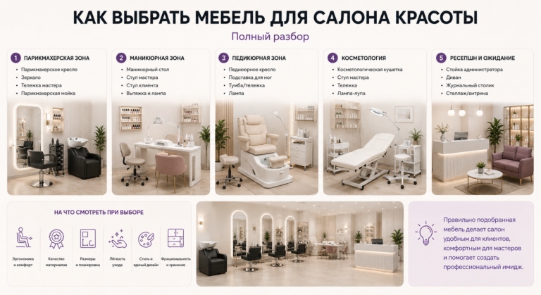 Как выбрать мебель для салона красоты: полный разбор