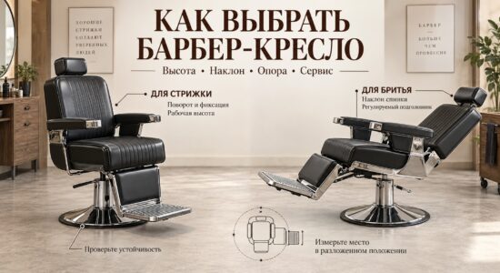 Как выбрать барбер-кресло: конструкция, регулировки и комфорт