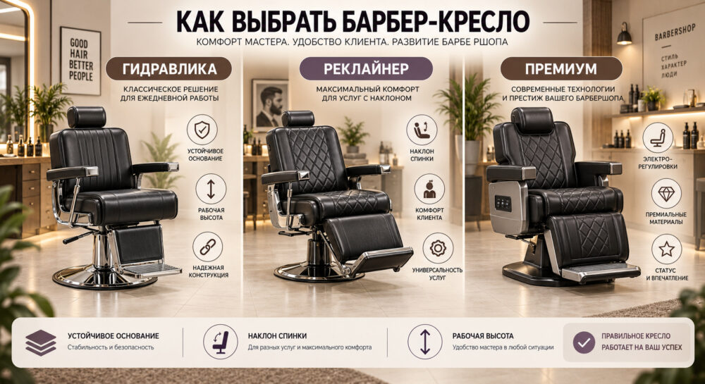 Как выбрать барбер-кресло