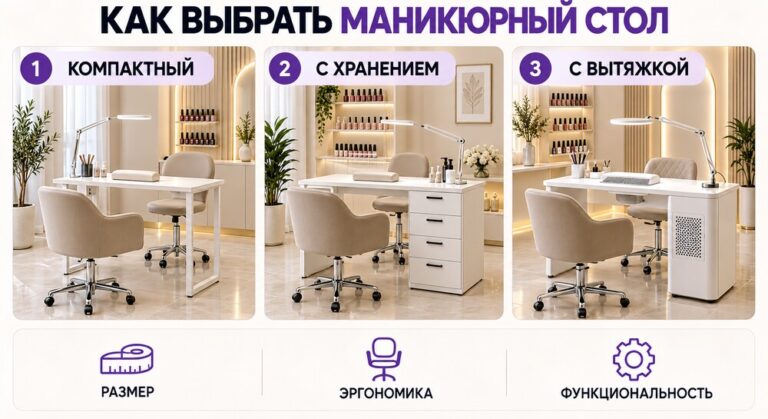 Как выбрать маникюрный стол для салона красоты