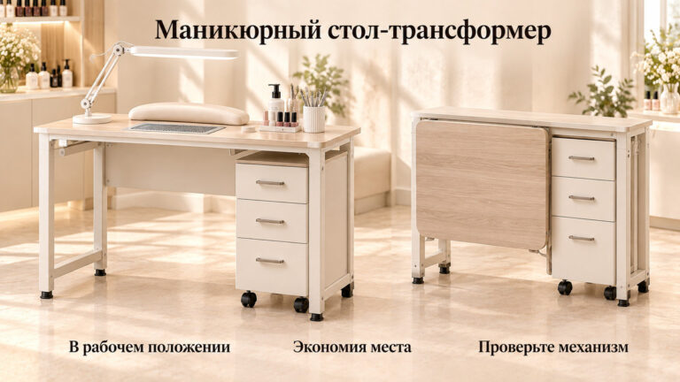 Маникюрный стол-трансформер: кому подходит и что проверить