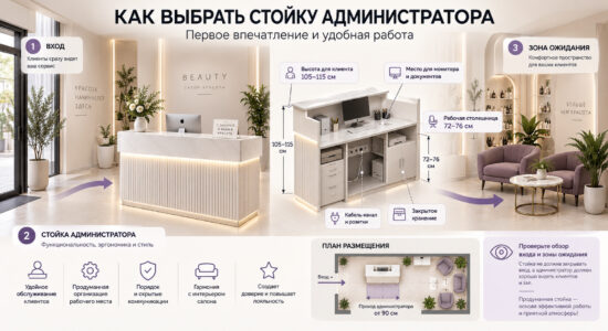 Как выбрать стойку администратора для салона красоты