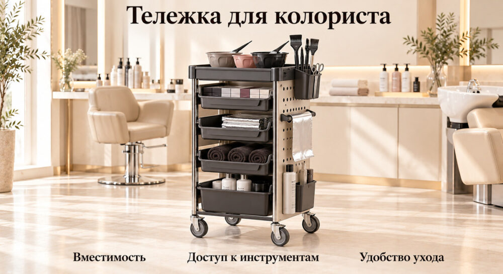 Тележка для колориста: как организовать рабочее место
