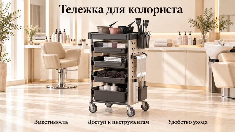 Тележка для колориста: как организовать рабочее место