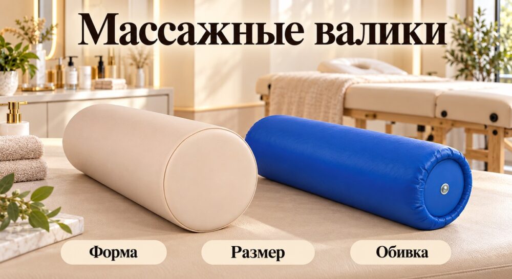 Массажный валик: форма, размер и совместимость с кушеткой