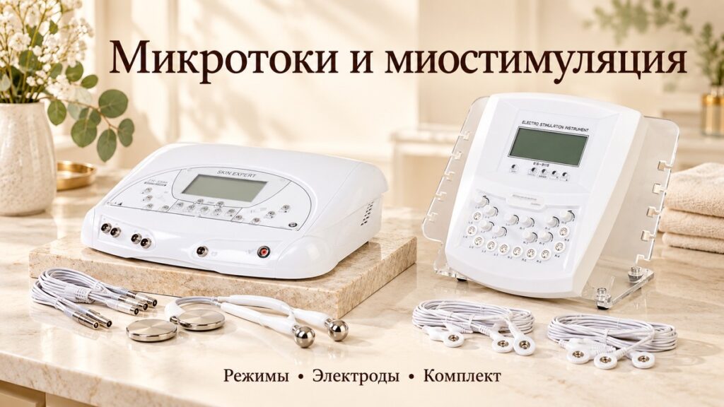 Микротоки и миостимуляция: чем различаются аппараты и комплектация