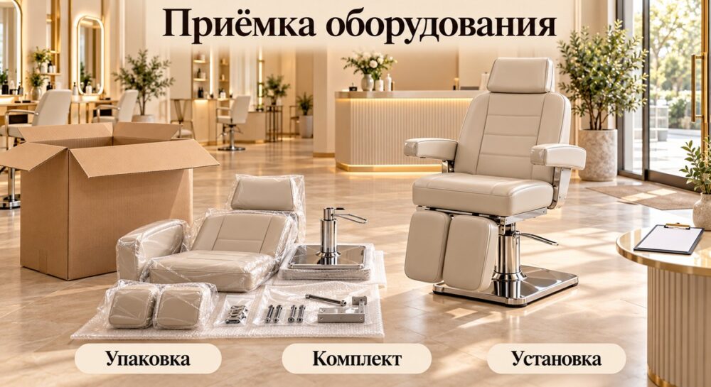Приёмка и установка оборудования для салона: что проверить при доставке