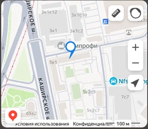 Карта офиса: Москва, Каширское шоссе, 5к1