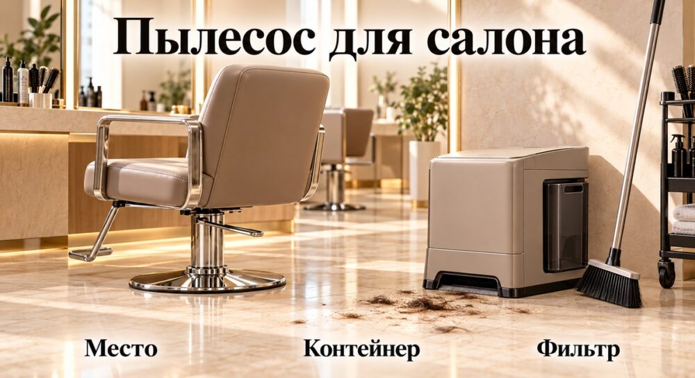 Напольный пылесос для парикмахерской: сбор волос, размещение и обслуживание