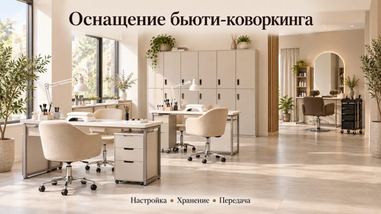 Оборудование для бьюти-коворкинга: как подготовить места для аренды