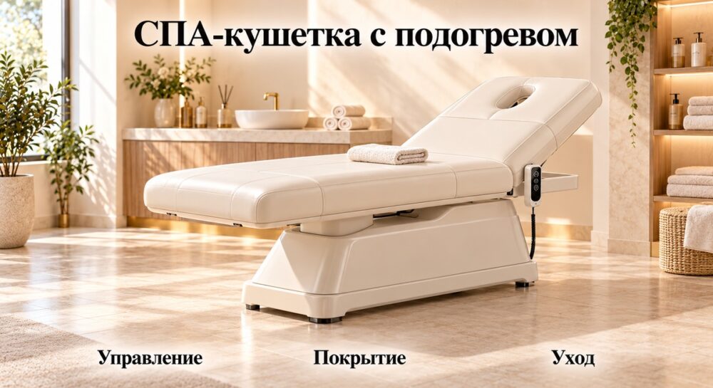 СПА-кушетка с подогревом: управление, покрытие и эксплуатация