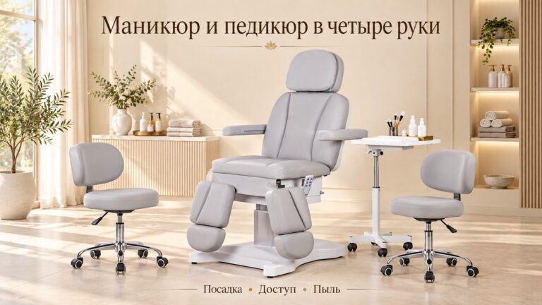 Маникюр и педикюр в четыре руки: мебель и планировка для двух мастеров