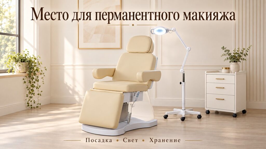 Мебель и свет для перманентного макияжа: как оборудовать рабочее место мастера